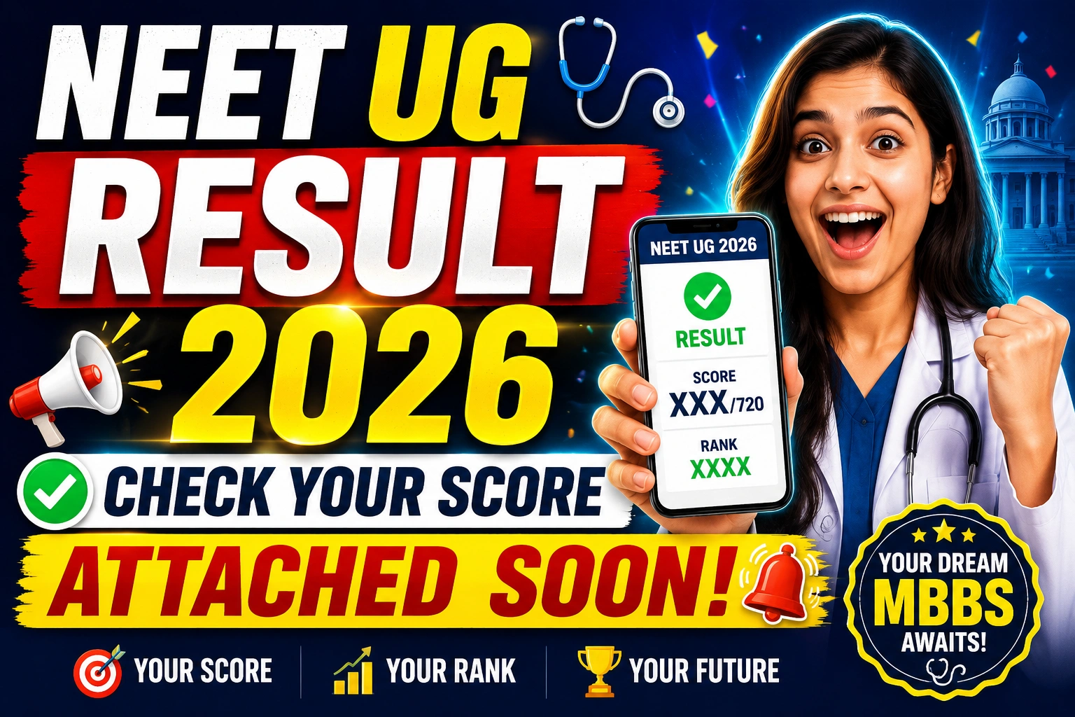 NEET UG Result 2026: Check Your Score Attached Soon
